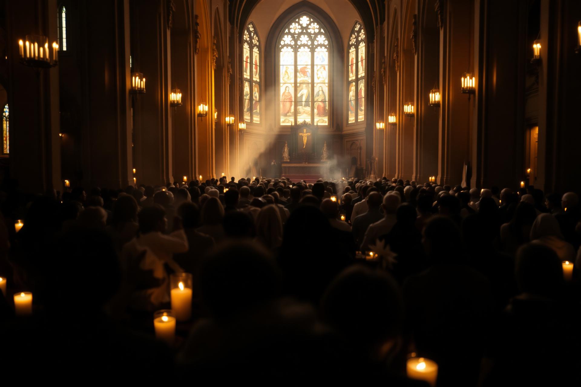 Evening Mass at St Lawrence Catholic Church